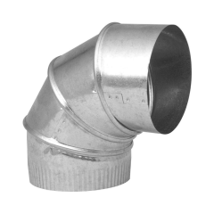 Adjustable 90° Elbow · Metal Ducting · Galvanized — 3"