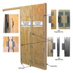 Johnson Pocket Door Frame Plywood Clip Kit Set (32 Clips)