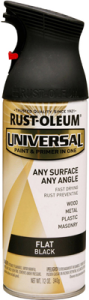 Rust-Oleum Universal Flat Black 12oz spray