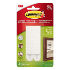 Command™ Picture Hanging Strips Large White—4 sets/pack