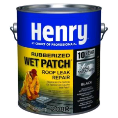 Henry 208R® Rubberized Wet Patch® Roof Leak Repair 1-gallon
