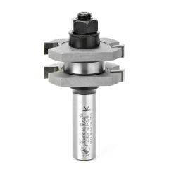 Amana Router Bit—Tongue & Groove Assembly · Carbide Tipped 2-Flute · 1-5/8"x3/4" · 1/2" shank
