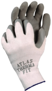 Atlas Gray Therma Grip Gloves - Medium