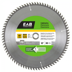 Pro Cabinetry Carbide Saw Blade — 10"x80T · 5/8" arbor