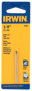 Irwin Glass and Tile Drill Bit 1/8"