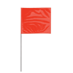 Irwin Stake Flag - Red 2½"x3½" flag w/21" wire stake