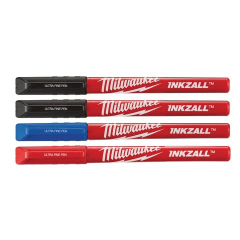 Milwaukee Inkzall™ Ultra Fine Point Pens · Colored · 4pk