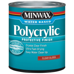 Minwax® Polycrylic® Protective Finish — Clear Gloss 1-quart