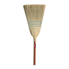 Rubbermaid™ 1-1/8" Diameter Warehouse Corn Broom with Stained/Lacquered Handle